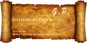 Gotthardt Petra névjegykártya